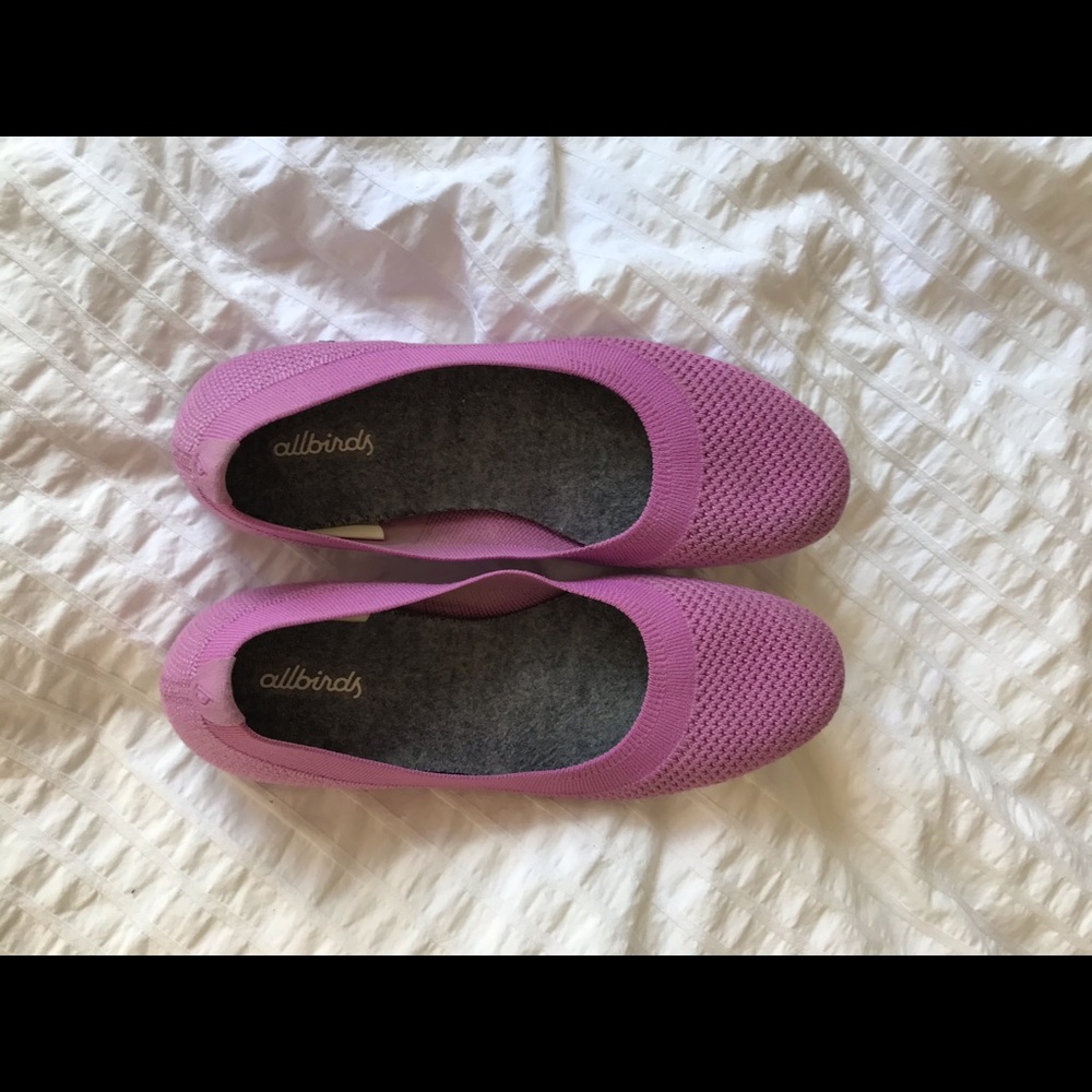 Allbirds | women’s flat shoes | Tree Breezers | Pink | W7 | discontinued color
